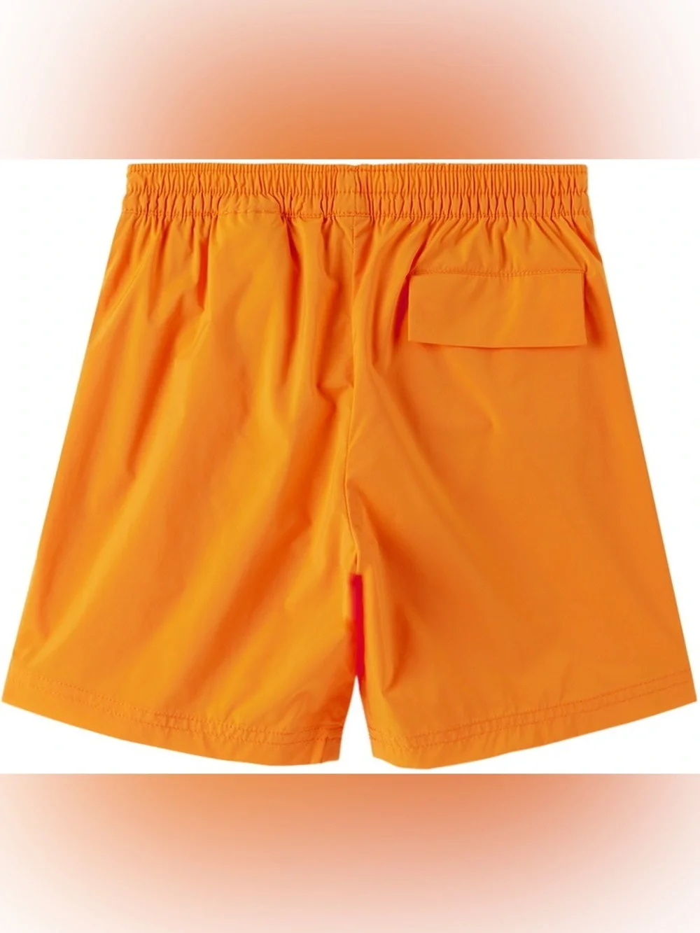 Palm Angels Kids Orange Striped Swim Shorts 12y
